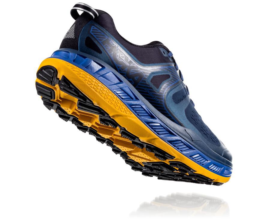 Tenis Hoka One One Trail Hombre Azul Marino - Stinson Atr 5 - QAUL91642